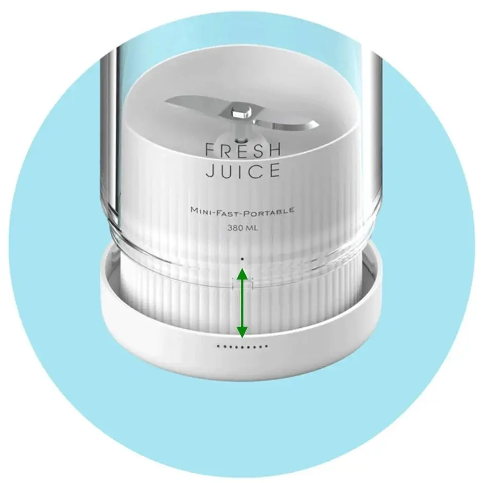 عصارة محمولة 350 مل قابلة لإعادة الشحن، خلاط برتقالي لاسلكي، خلاط فواكه USB 50 وات، شحن سريع من مستودع الولايات المتحدة