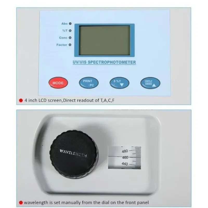 Easy-to-use UV-Vis Spectrophotometer for Basic Transmission Measurement  Spectrophotometer 721N 722N 752N with CE Certificate