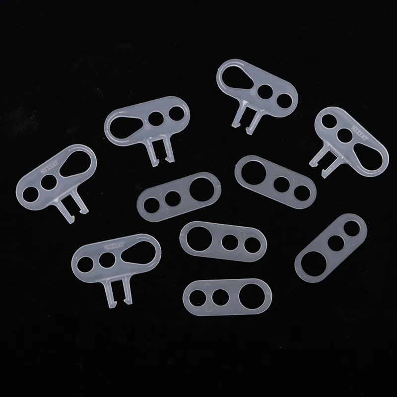 100PCS High Quality 3 Holes Plastic Strain Reliefs Cord Grip Threading Hook To Fix Lamp Cord For Ceiling Light Fixture Replace