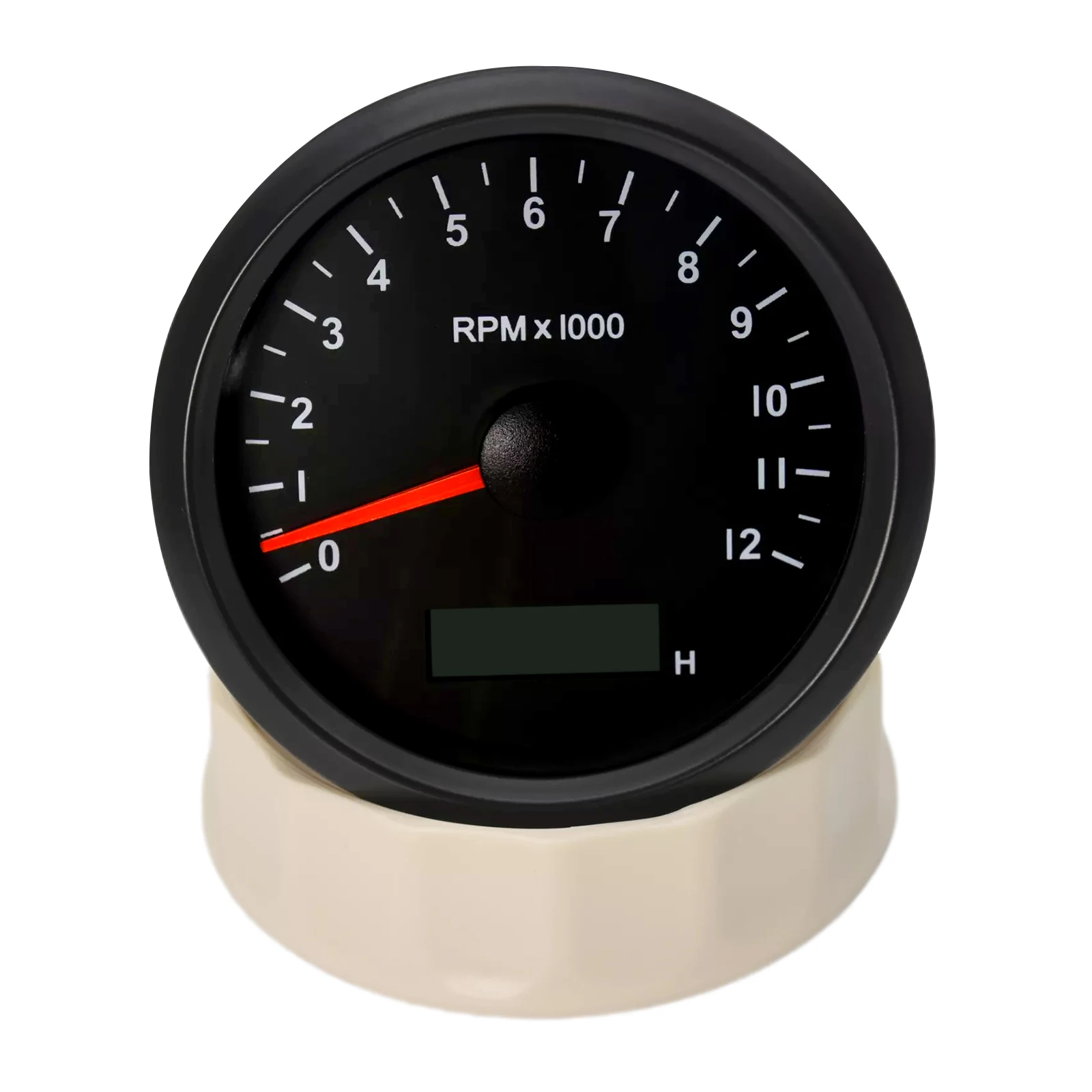 85mm Digital Tachometer 0~12000 RPM Gauge With Hourmeter Tacho Meter LED Red/Yellow Backlight For Car Marine Boat Yacht