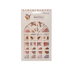 Creative Path Epoxy Resin Stickers Self Adhesive DIY Crafts Embellishments For Scrapbooking Cardmaking Accessories Decorations