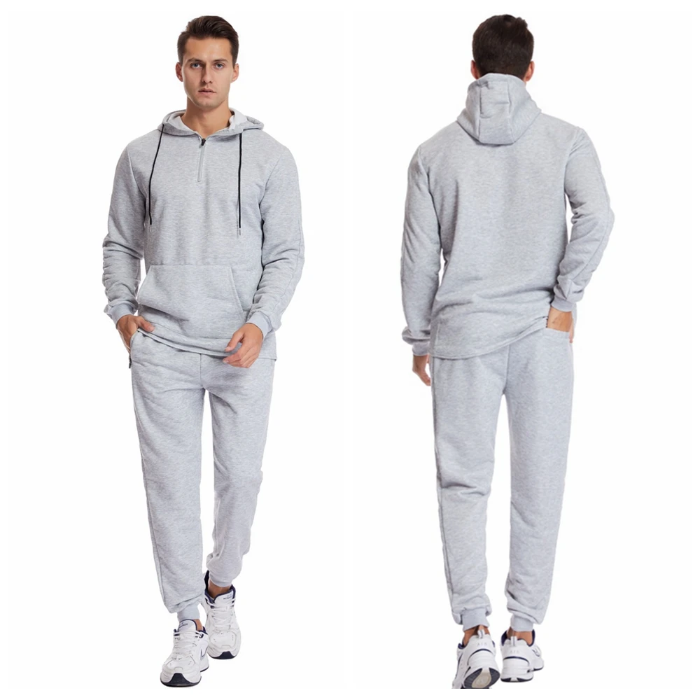 Mens Gyms Running Set Sport Suits Hoodies Pants Sets Sweatshirt Sweatpants Sportswear Pullover Fitness Clothing Tracksuit