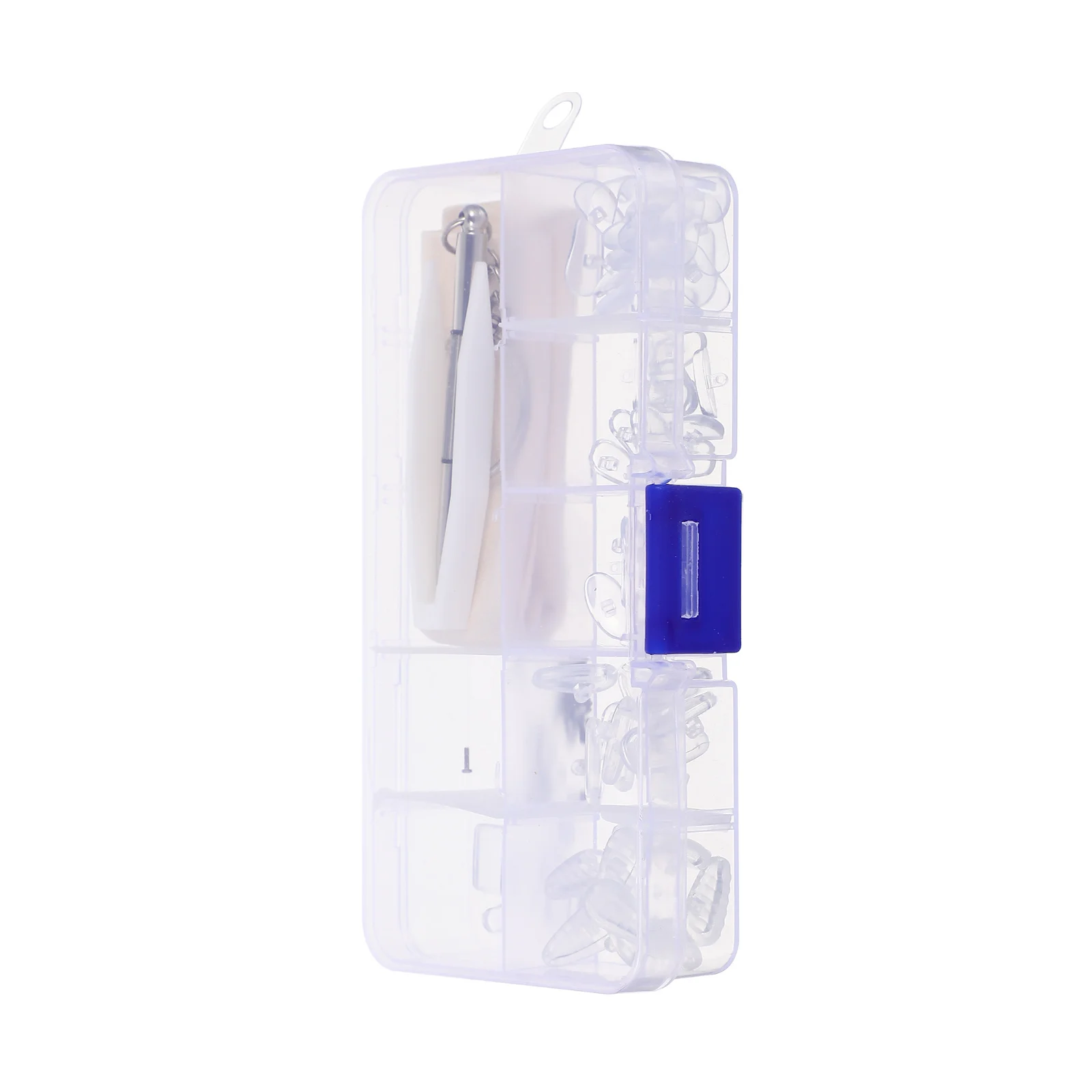 

1 Set Eyeglasses Kit Anti-Slip Nose Pads For Glasses Replacement Parts Stainless Steel Plastic Material Storage Box Included