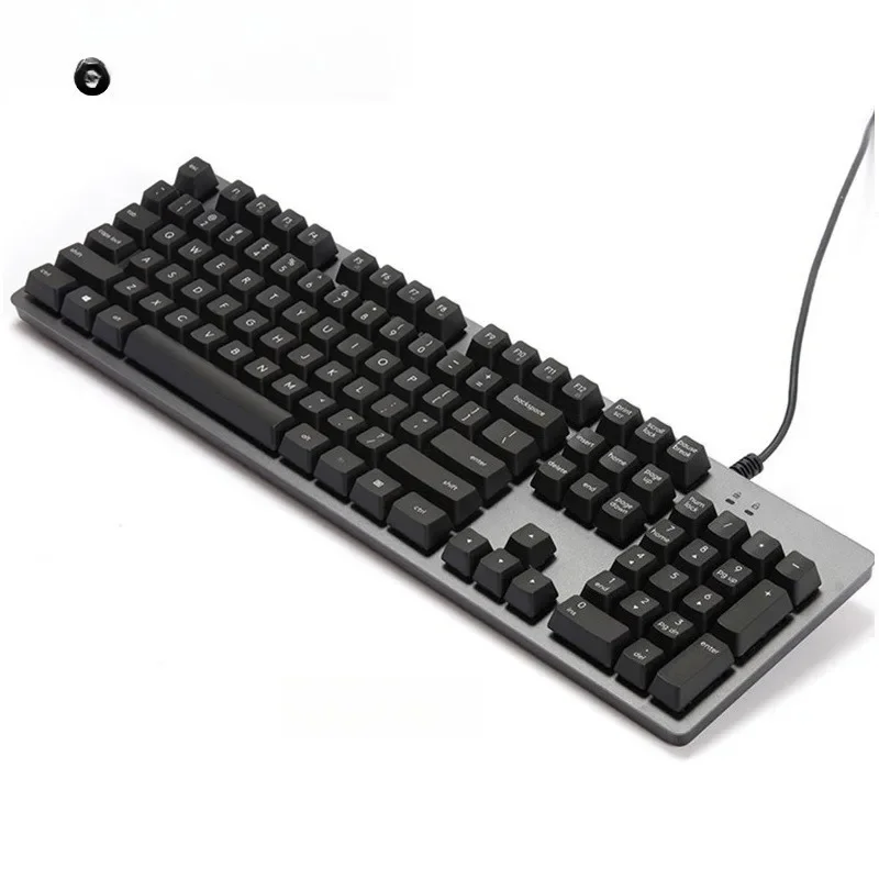 

mechanical keyboard office game metal panel monochrome backlight