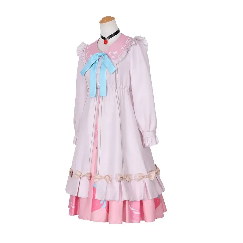 Momoi Airi Cos MORE JUMP Cosplay Project Sekai Colorful Stage Feat Costume Momoi Airi Pink Lolita Dress Halloween Suit Wig