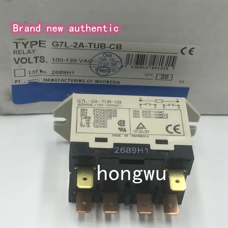 

100% Original New 1PCS G7L-2A-TUB-CB-100-120VAC relay 25A 6pins