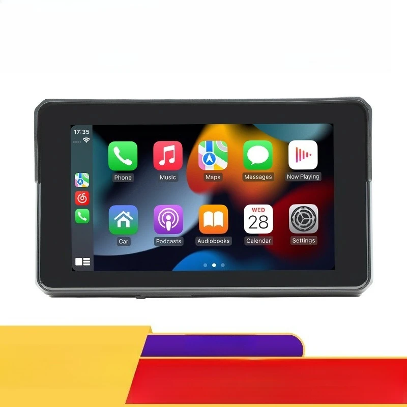 

Cross-border 5-inch motorcycle portable MP5 player, waterproof dual Bluetooth wireless car navigation