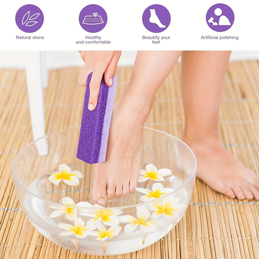 1/2/4 Pcs Pumice Foot File, Exfoliating File, Dead Skin Scrub Exfoliation, Foot Exfoliation, Pedicure Tools, Foot Care