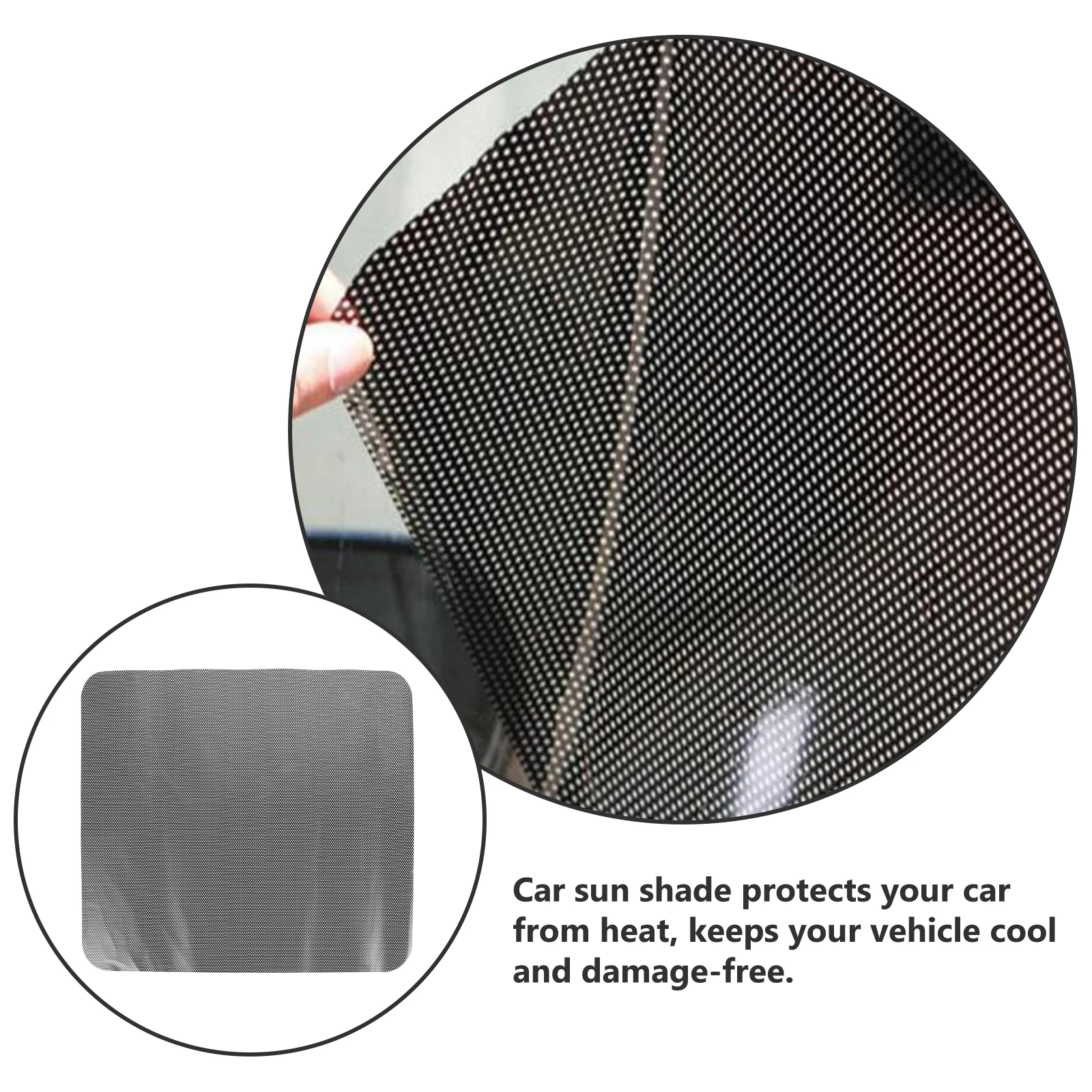 

8pcs Car Window Shade Foldable Sunscreen Side Shades Static Cling PVC Blocks Kids Pets Easy Storage Glove