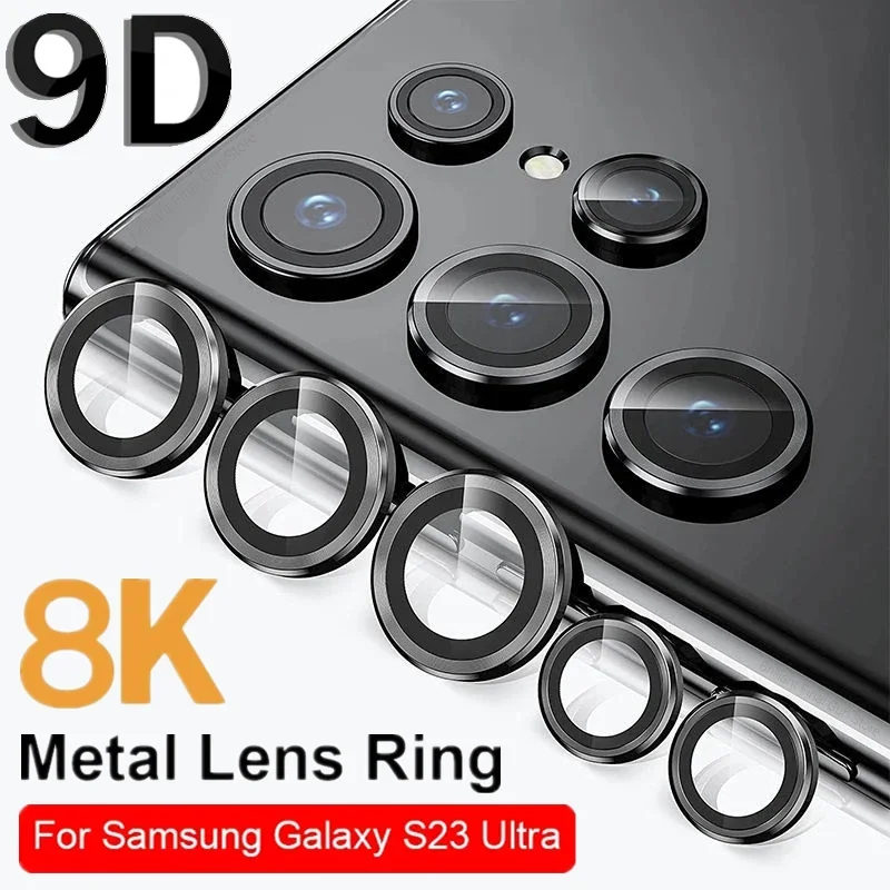 Camera Len Protector Glass For Samsung S25 24 23Ultra Plus Full Cover Lens Metal Protector Ring For Galaxy S22 Ultra Camera Film