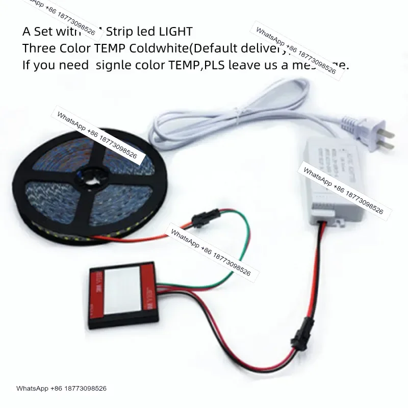 36W Ultrathin Led12v Make-Up Mirror Bathroom Mirror Intelligent Mirror Three-Tone Light Color DIY