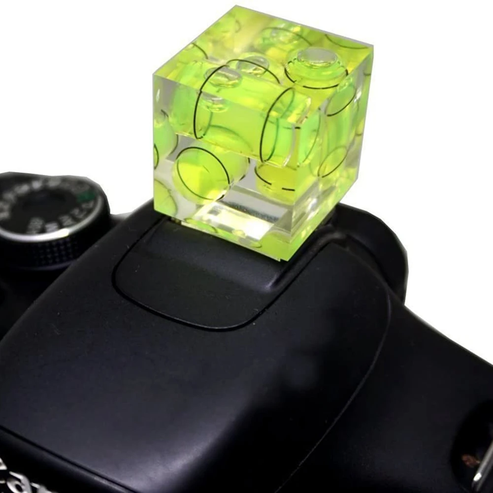 Spirit Level Hot Shoe Camera Level 3 Axis Bubble Spirit Level for Digital and Film Cameras