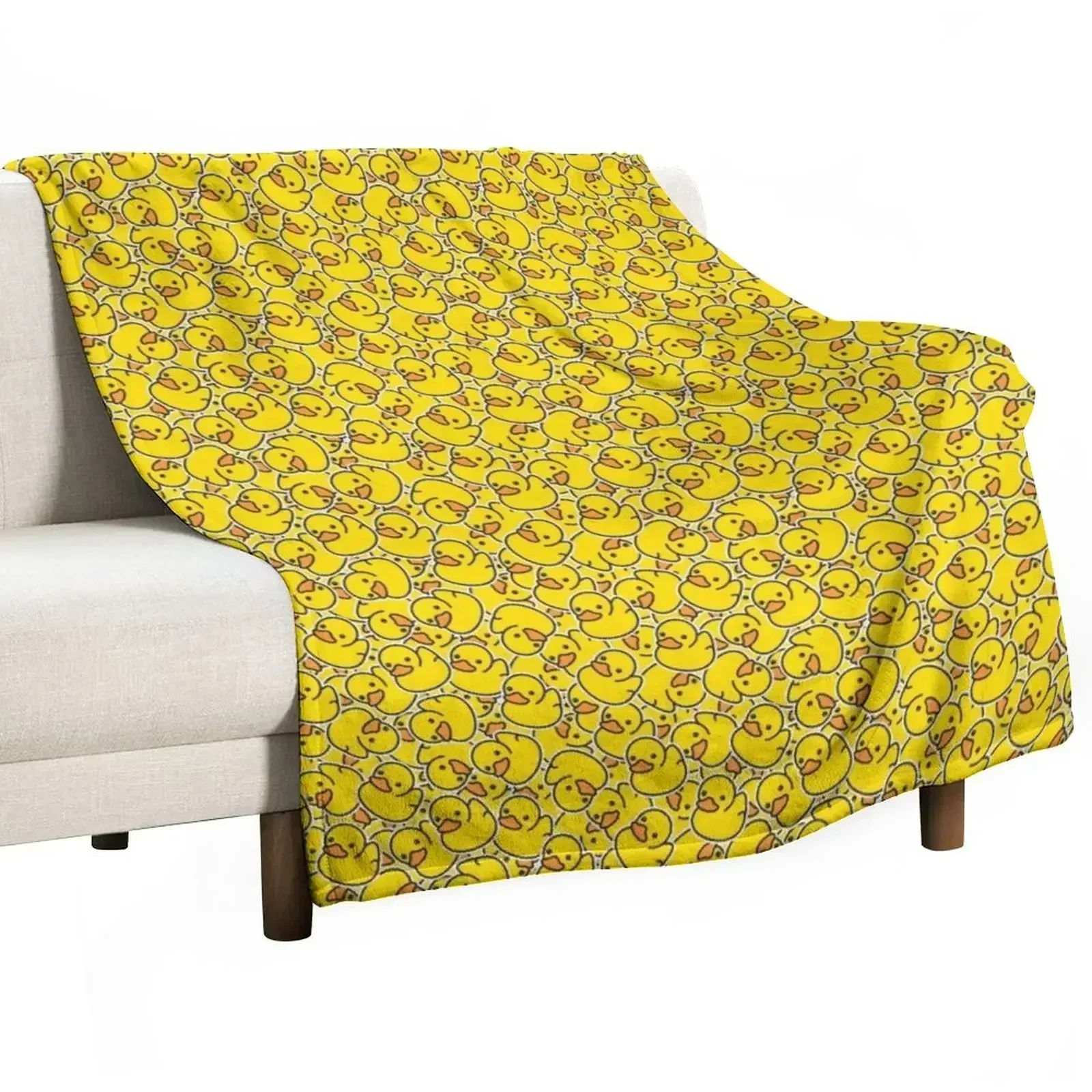 Yellow Classic Rubber Duck Throw Blanket Polar Luxury Brand Tourist bed plaid Thermal Sleeping Bag Blankets