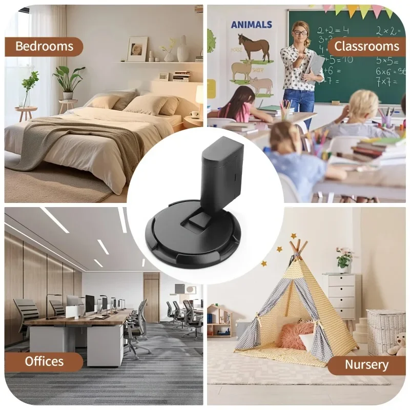 1 set of household silent, punch-free, invisible floor-mounted door stoppers, suitable for bathrooms and bedrooms