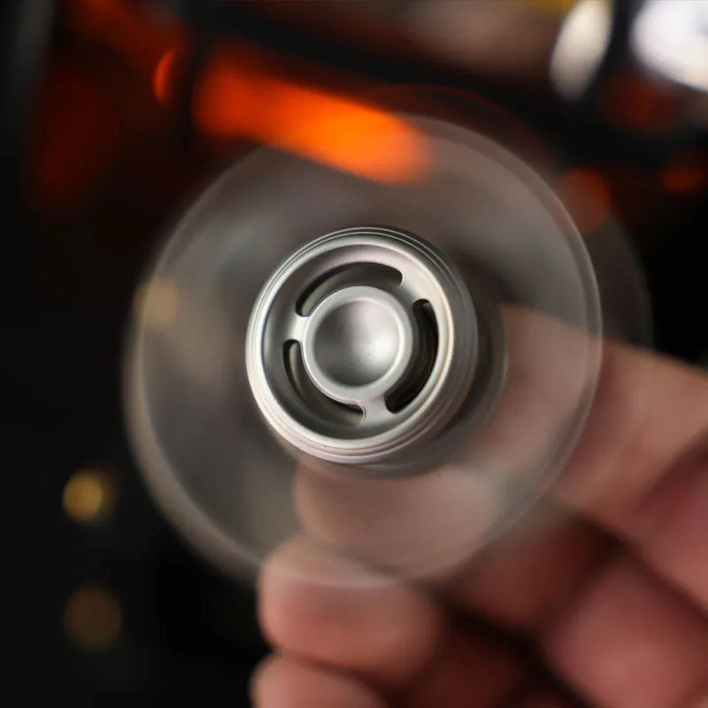 Stainless Steel Hand Fidget Spinner Best Metal Fingertip Spinning Top Tip Gyro EDC Relieve Stress Relief Toy Adults Anti Anxiety