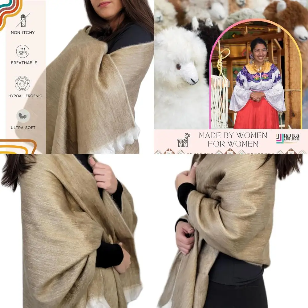 

Роскошная белая шаль из смеси альпаки, мягкая пашмина для свадьбы