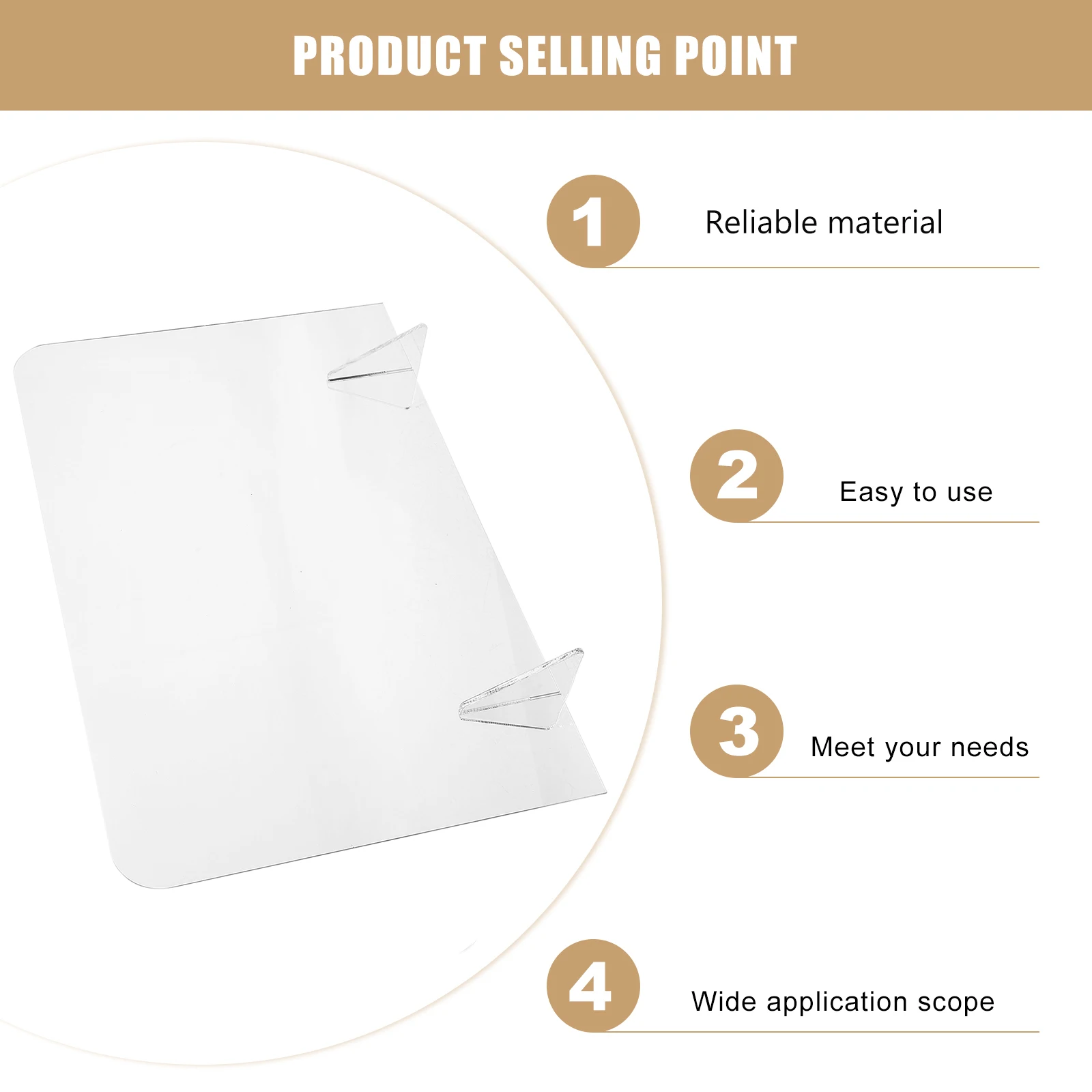 

Acrylic Note Multi-function Clear Memo Message Acrylic Writing Message Board Memo Board Writing Pad for Office Student Desktop
