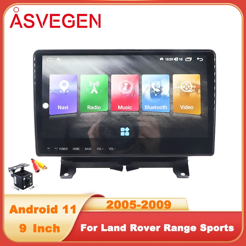 

Автомагнитола 9 дюймов, Android 11, для Land Range Rover Sport 2005-2009 с 128G CarPlay, мультимедиа, GPS-навигацией, аудио, стереоплеером