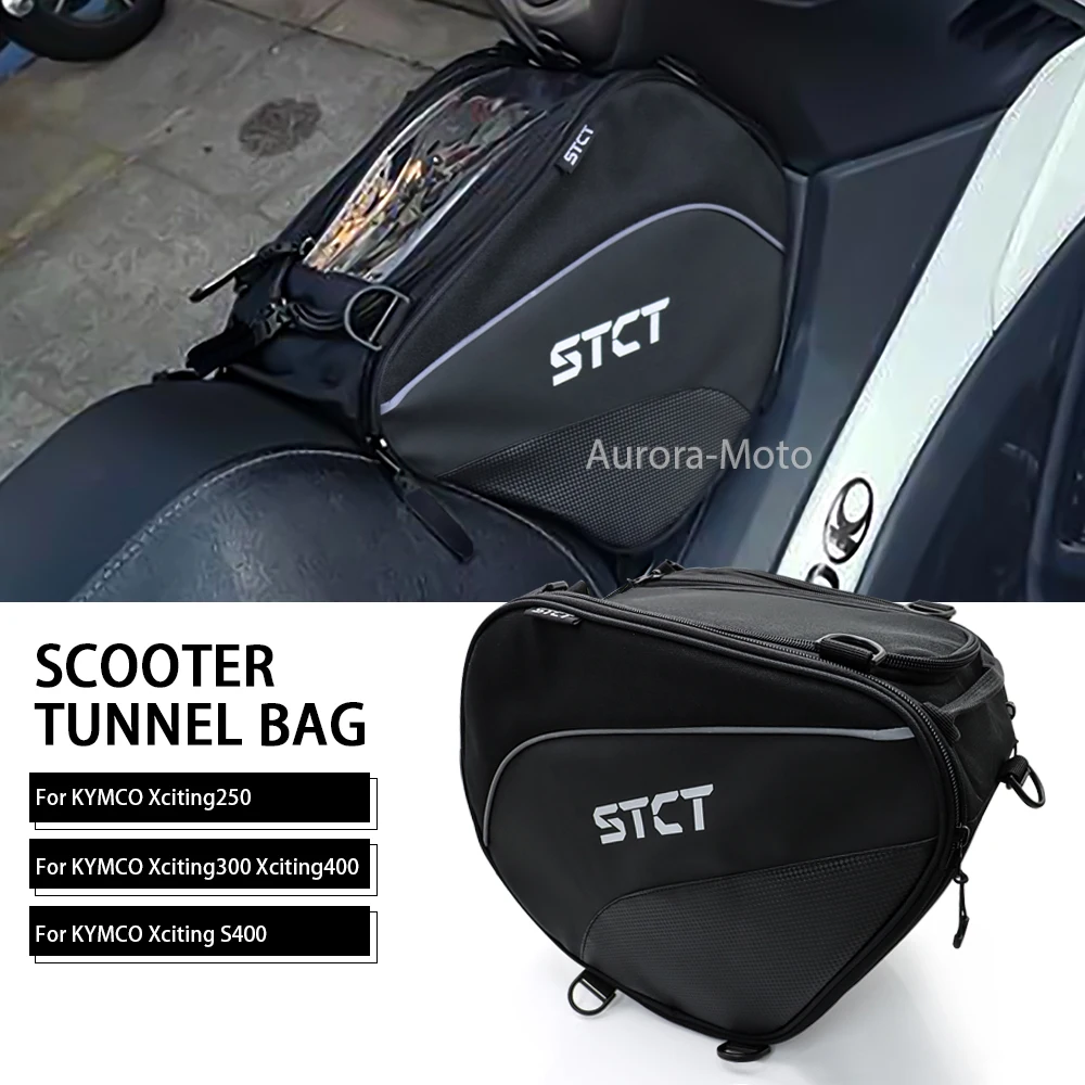 

Motorcycle Scooter Tunnel Seat Bag For KYMCO Xciting250 Xciting300 Xciting400 Xciting S400 Tank Saddle Bags Pedal package