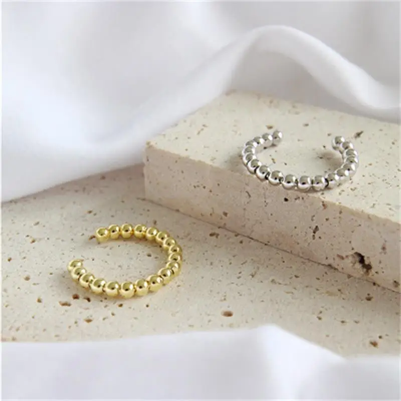 XIYANIKE Fashion Silver Color Finger Ring for Women Creative Geometric Round Beads Party Accessories Jewelry Adjustale