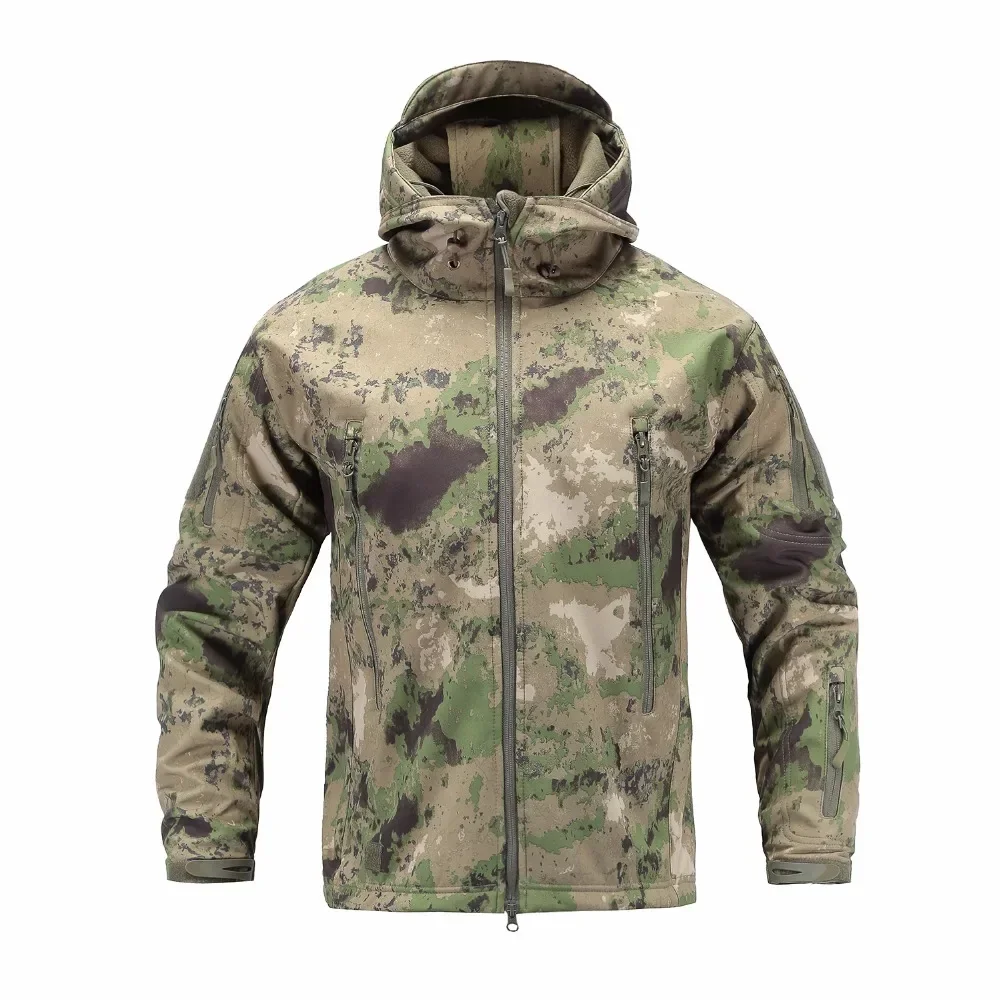 

Outdoor Tactical Sports Jacket TAD Sharkskin Soft Shell Assault Jacket Russian Warm Fleece Camouflage Suit For Climbing Hiking