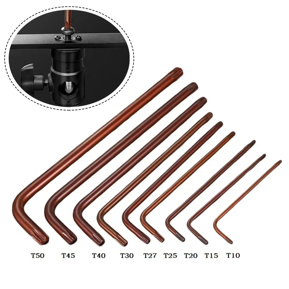 T10 T15 T20 T25 T27 T30 T40 T45 T50 Double Head Bi-Directional Torx Head Tamper-Proof Security Bolt Hole Screwdriver Screwdriver