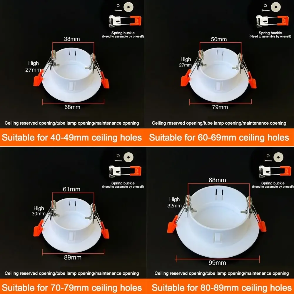 Practical Plastic Wall Hole Cover Snap-on Round Air Conditioning Hole Cover Various Size Air Vent Ducting Decor