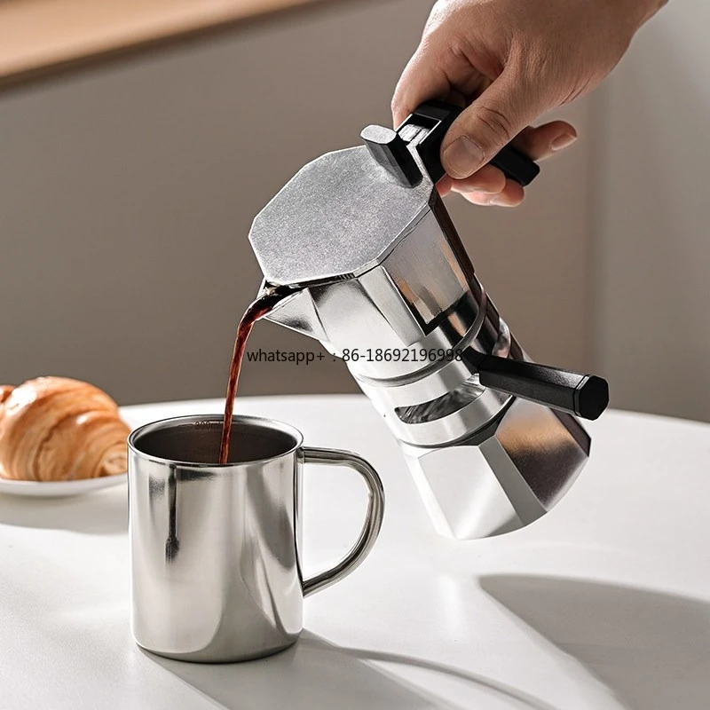 Double Valve Mocha Pot Temperature Control Coffee Pot Set Household Small Italian Extraction Espresso Machine