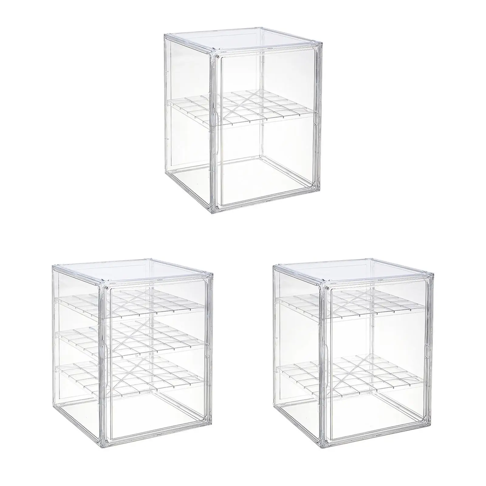 Clear Display Case Protection Showcase for Sports Memorabilia Action Figures