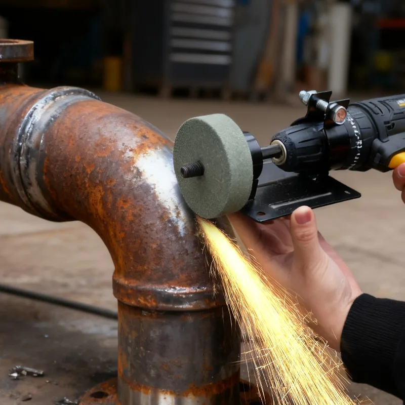 Schleifen Stein Polieren Rad Elektrische Bohrer Spin Schleifen Pad High-carbon Stahl Entgraten Für Metall Legierung Schleifer Polieren