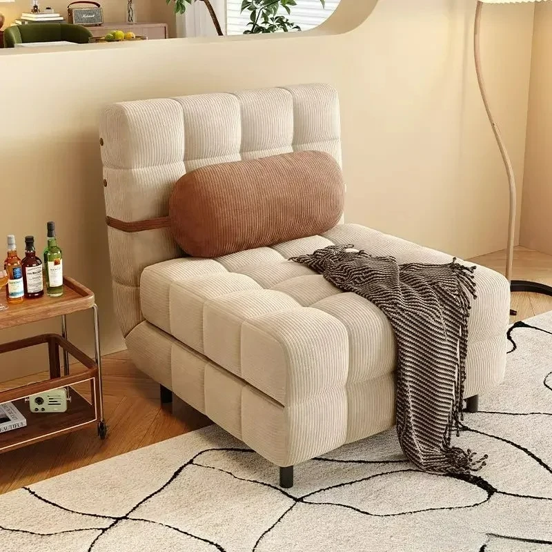 

Customizable Folding Dual-purpose Small Apartment Living Room Retro Multi-functional Sofa Bed Single Sofas Furniture