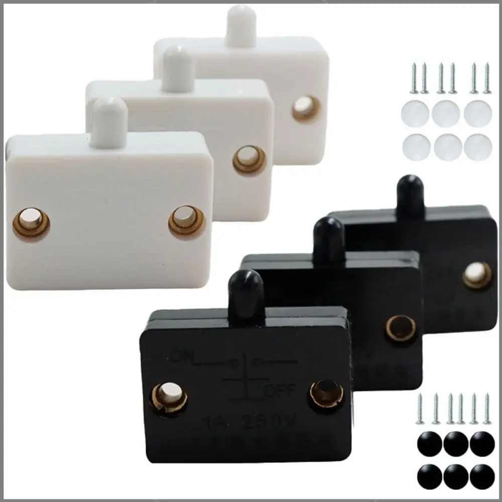 3pcs Touch Sensing Closet Door Switch Easy Install Automatic Cabinet Lamp Switch Universal Wardrobe Touch Switches Home