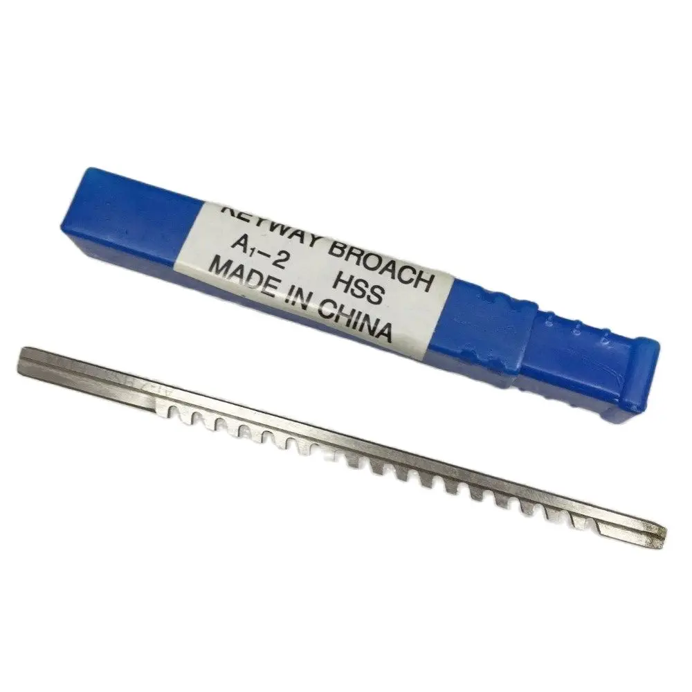 2mm A Push-Type Keyway Broach Metric Size High Speed Steel for CNC Cutting  Metalworking  Tool