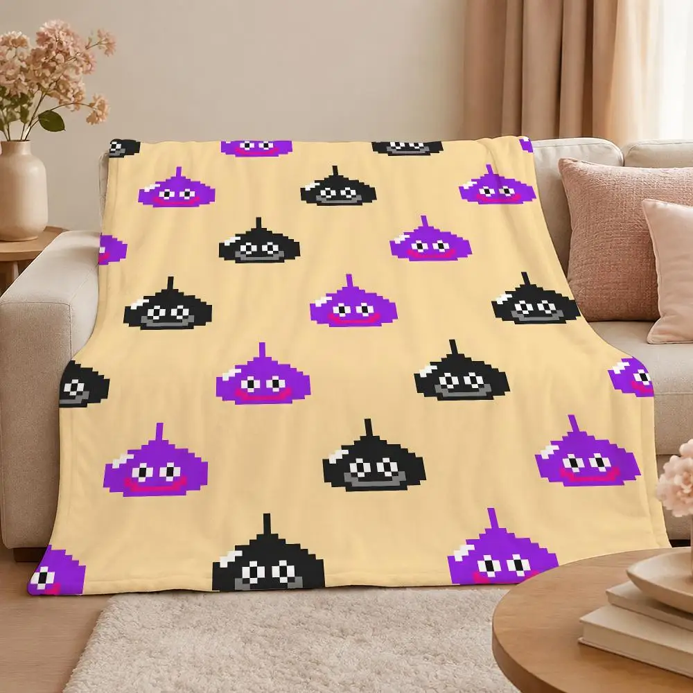 Game D-Dragon Quest Classic Fantasy Role-Playing Throw 320g Soft Flannel Fleece Throw Blanket Cover Sofa Bed Dorm Nap Gift