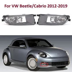 L/R Car Front Bumper Fog Light Lamp Whit Bulds For VW Beetle/Cabrio 2012 2013 2014 2015 2016 2017 2018 2019 5C5941699 5C5941700