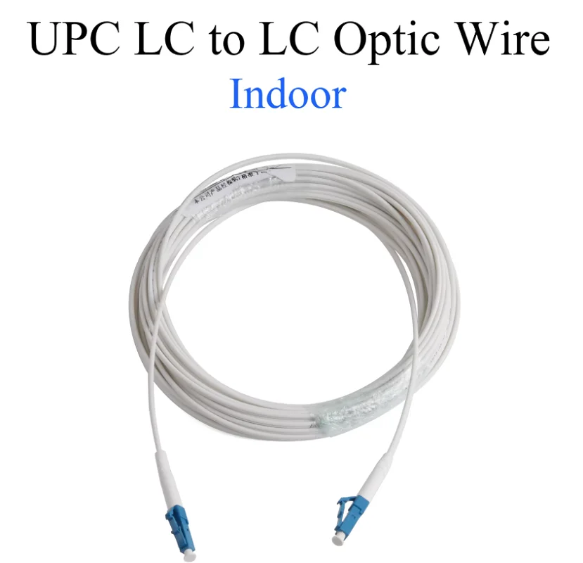 Fiber Optic Wire UPC LC to LC Optical Convert Single-mode 1-core Indoor Extension Cable Simplex Patch Cord 3M/5M/10M/20M/50M/10M