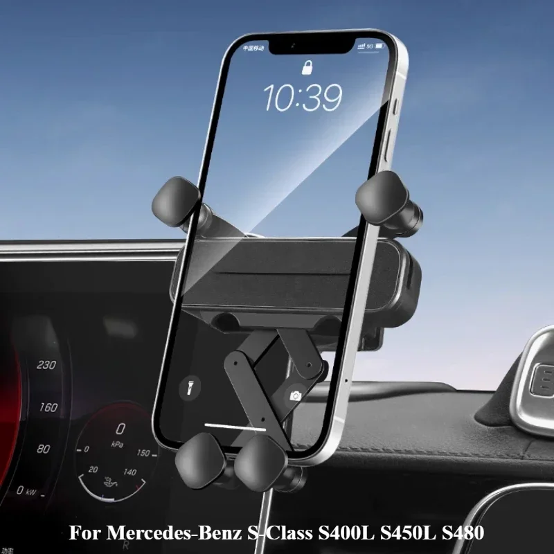 For Mercedes-Benz S-Class S450L S480 S400L 2021-2025 Mobile Phone Holder Car Navigation Mobile Phone Holder interio Accessories