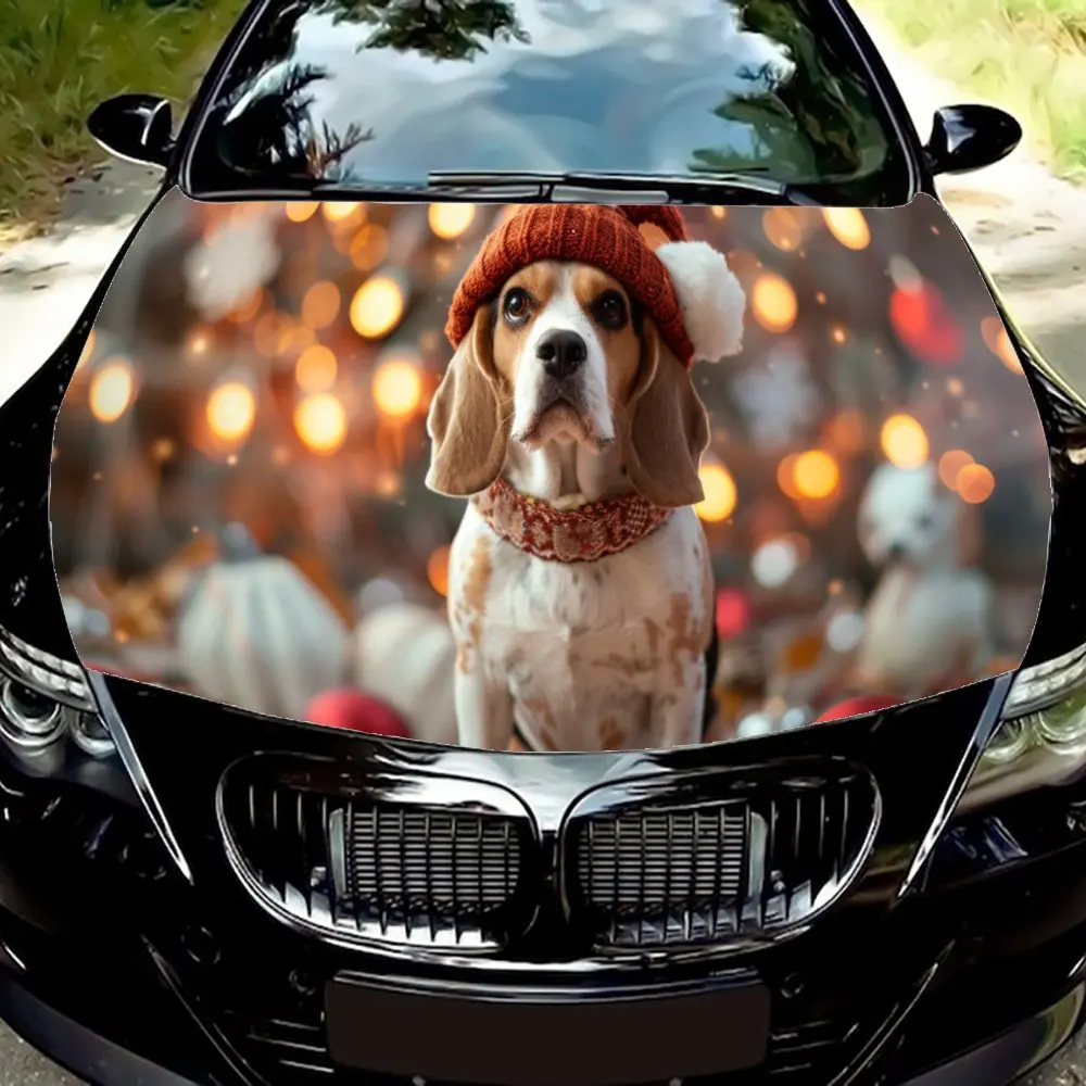 Skull and Crossbones Beagle Halloween Car Wrap Make a bold statement this Halloween with a skull and crossbones Beagle car wrap