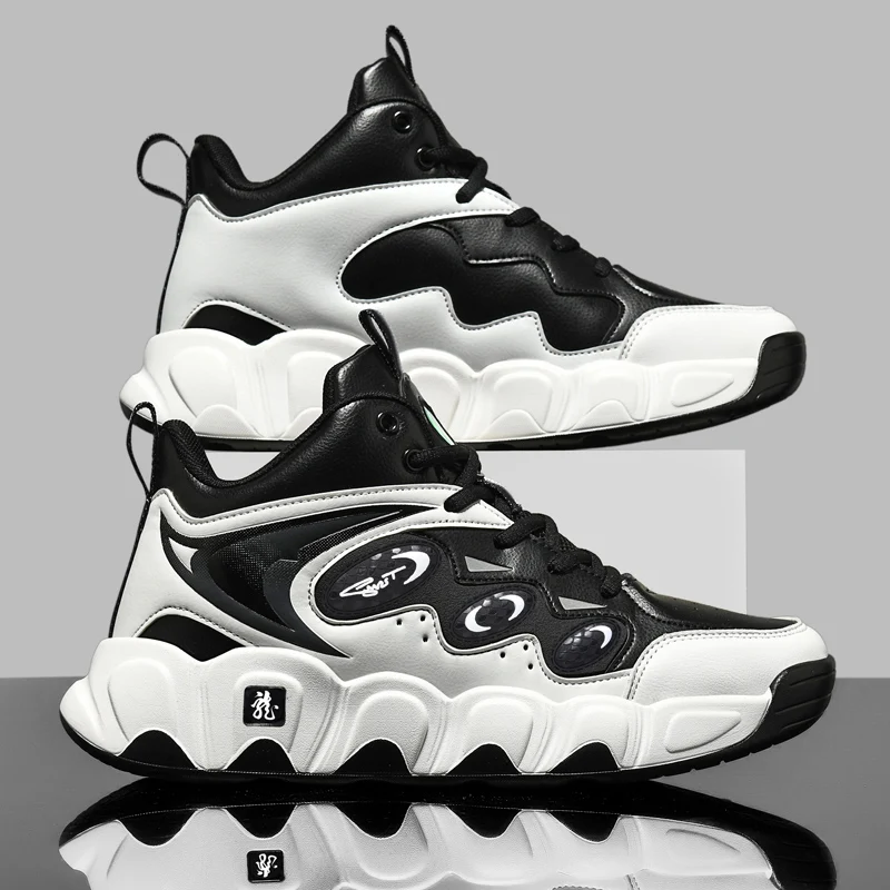 Plus Große Größe 50 51 52 53 54 Herren Basketballschuhe Leder Sneakers Knöchel Sportschuhe Anti-Rutsch Winter Plüsch Super Warm Neu – Detail 15