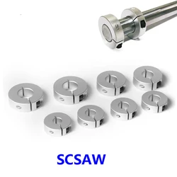 1/5PC Optical Axis Fixed Locking Limit Ring Separate Fixed Ring Open Type Limit Shaft SCSAW 4/5/6/8/10/12/13/14/15/16/17/18/20