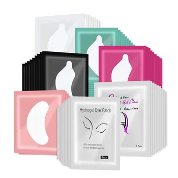 50 Pairs Eyelash Extension Patch Hydrogel Patches Gel Pad Makeup Lash Lift Tools Under…
