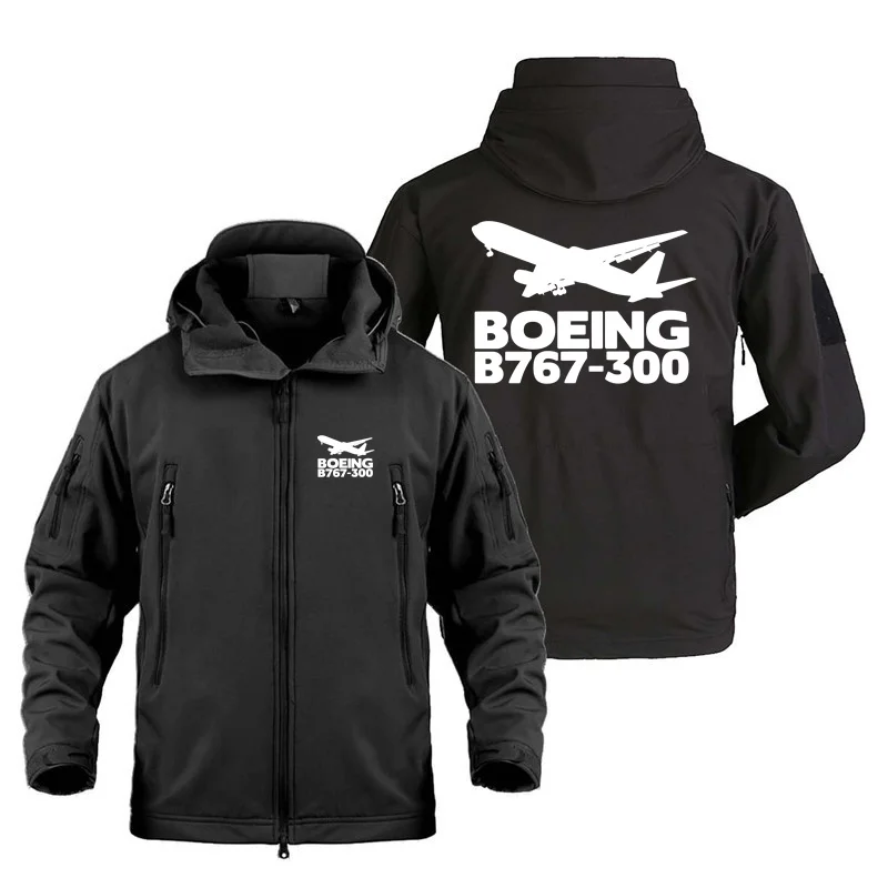 New Tactical Shark Skin Boeing B767-300 Man Jackets Coats Military Outdoor Aviation Fleece Warm SoftShell Jackets for Men