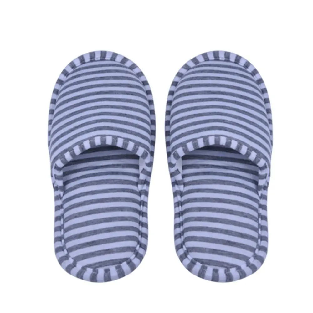 

Durable Soft Cotton Travel Slippers Washable With Storage Bag Foldable Slippers Anti-Slip Reusable Slippers Travel Use