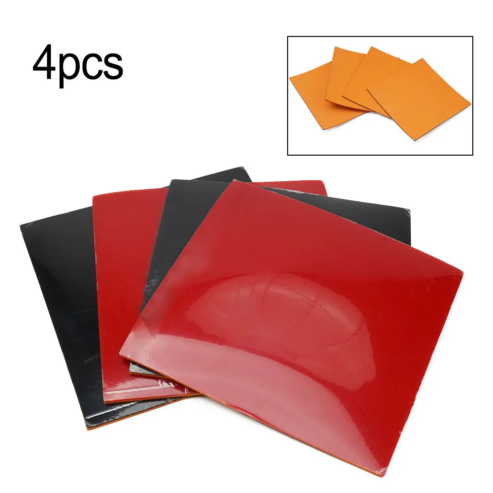 Professional-Grade Table Tennis Rubber Set 4 Fast Attack Rubbers Reverse Adhesive 2.2mm Thickness 39 Hardness Superior Control