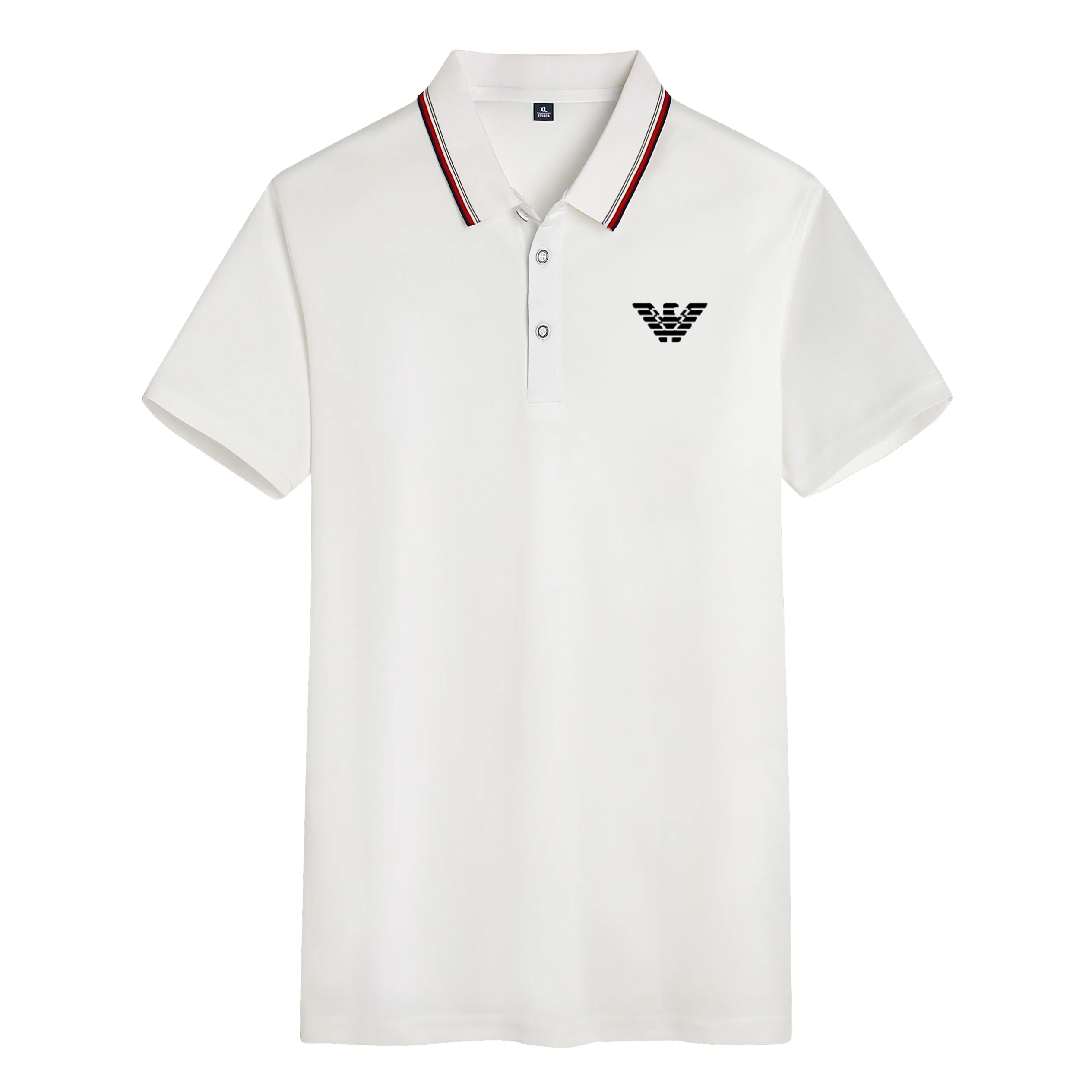 

Summer New POLO cold silk cotton short-sleeved collar top thin breathable casual golf men's polo shirt