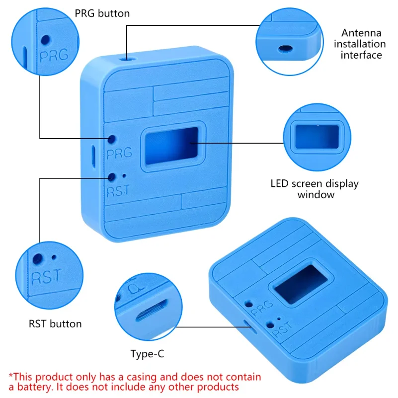 Case Kit Expansion Shell for Heltec WiFi LoRa 32 V4 Development Board Shell For Arduino IoT LoRaWAN Without V4 Board Battery