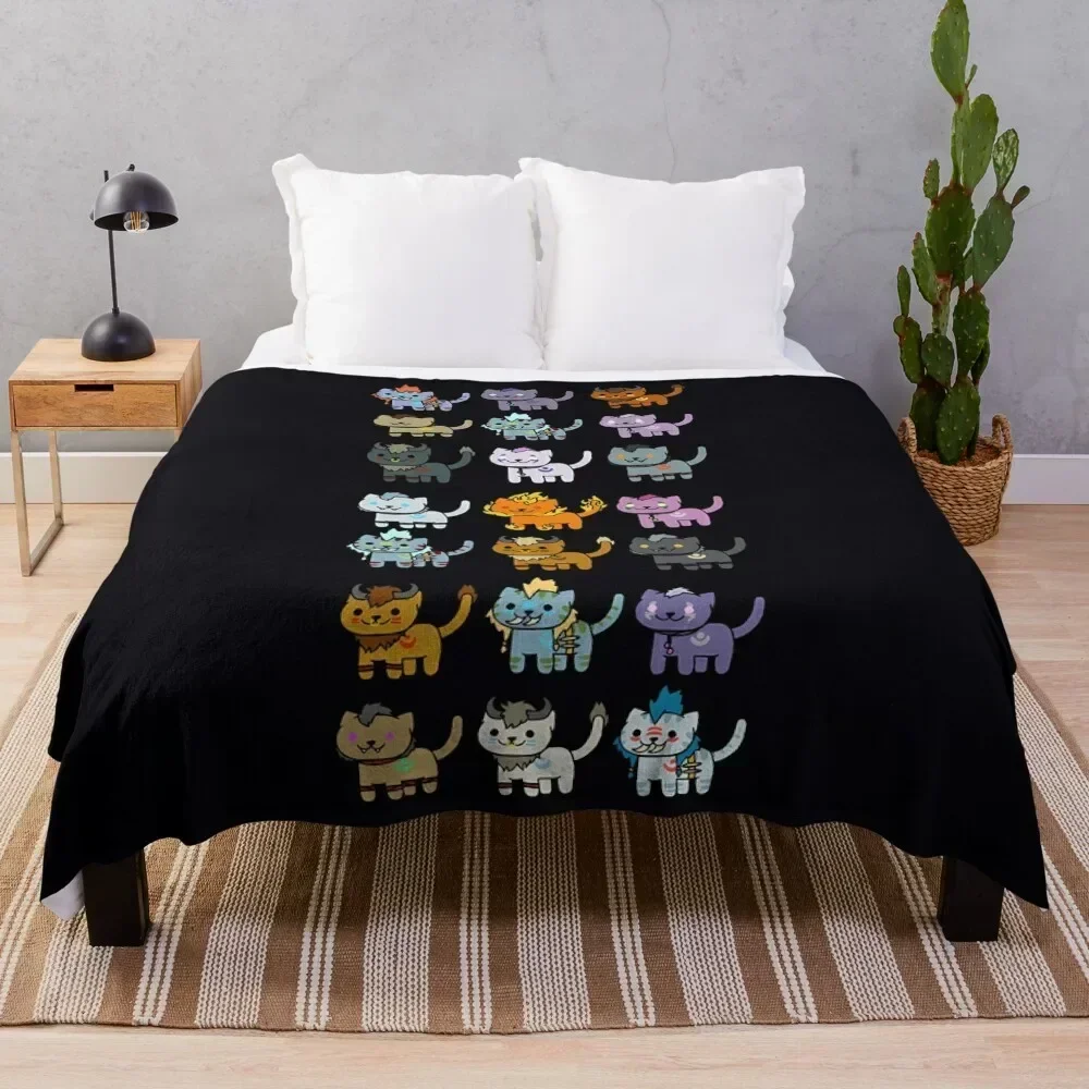 

Neko Atsume Feral Druid Todos Throw Blanket