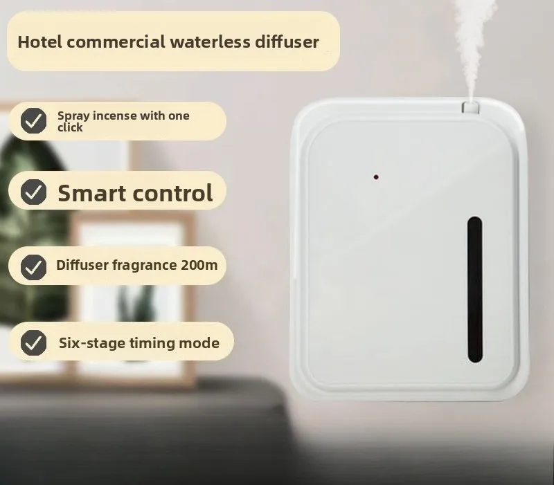 

Полностью автоматический настенный диффузор для объема тумана, интеллектуальный диффузор синхронизации, безводный подключаемый аккумулятор, аромадиффузор