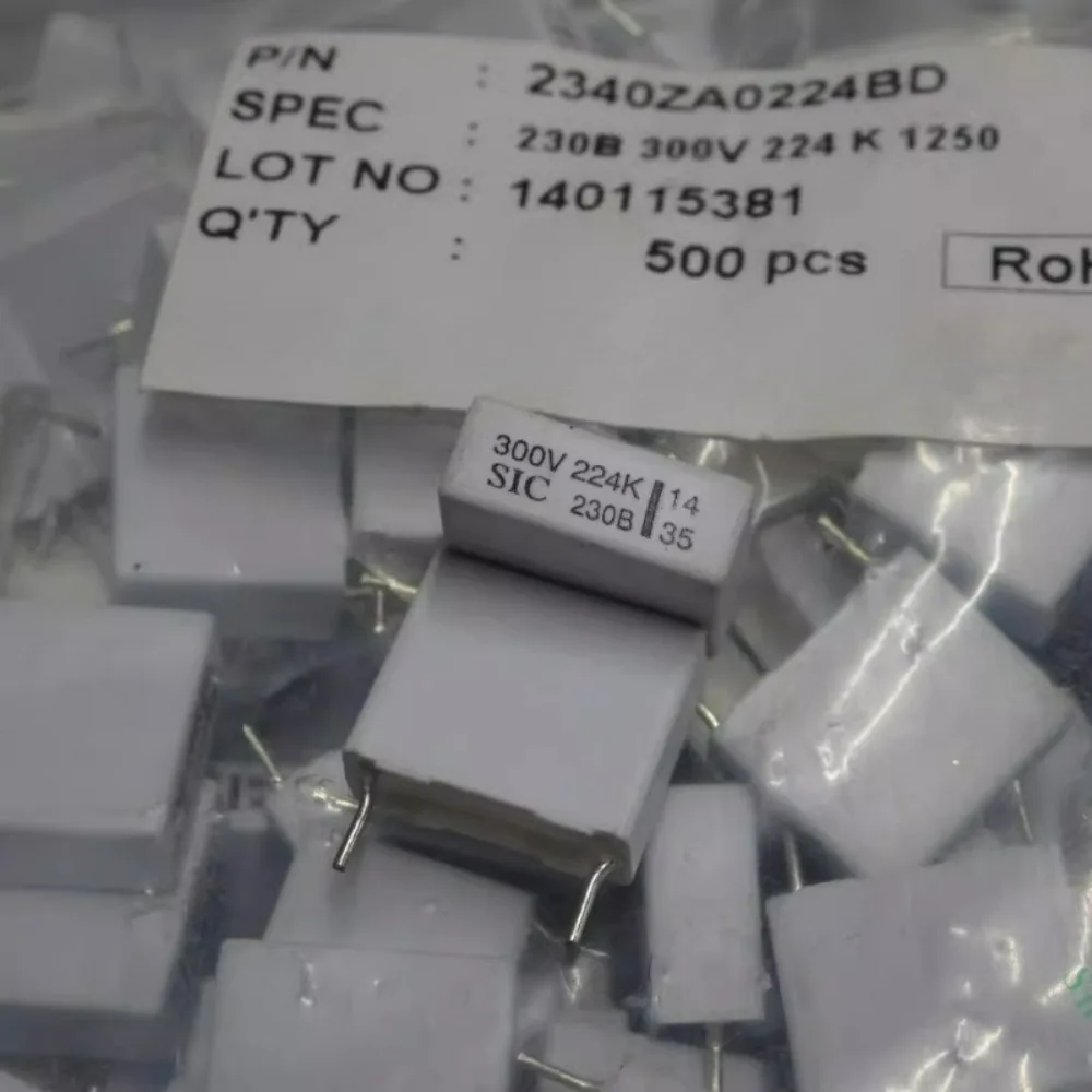 

20pcs/lot 0.22uf/300V 220nf u22 224 Brand New 10mm Film Capacitor
