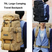 70L Tactical Camping Bag Backpack Mountaineering For Men Travel Outdoor Sport Molle Rucksack Hunting Shoulder Luggage Large Bag